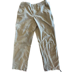 Columbia Light weight Pants Mens 34/32 Utility Hiking Walking Khaki